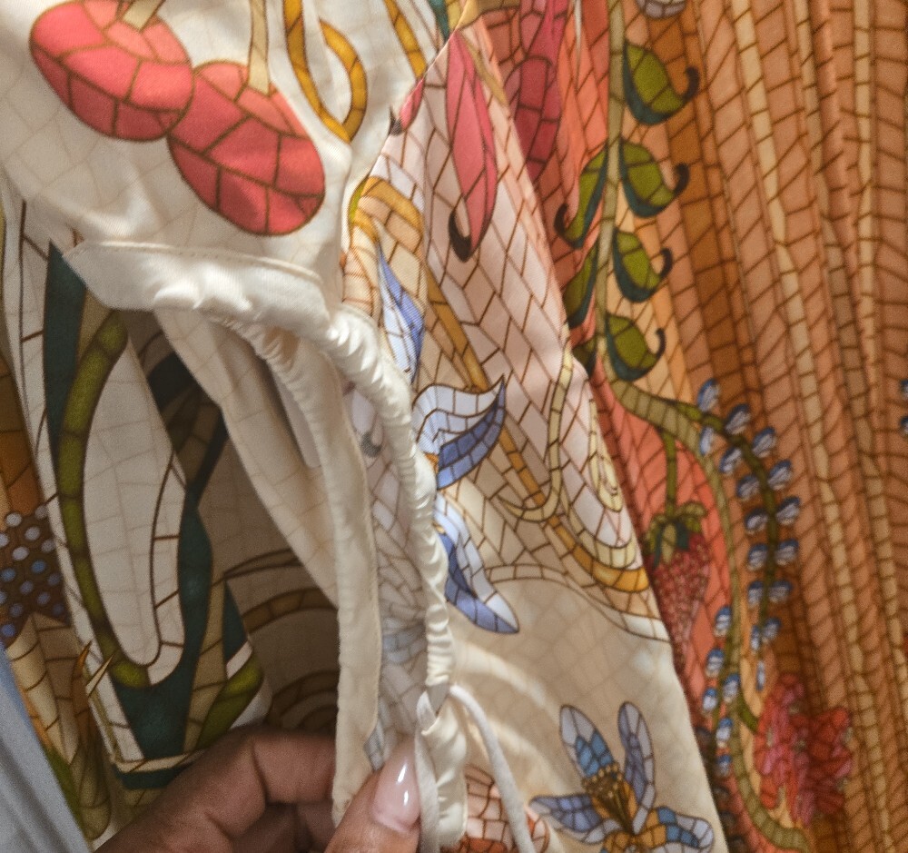 FARM Rio Coral and Cream Floral Long-Sleeve Maxi Dress - Picture 3 of 12